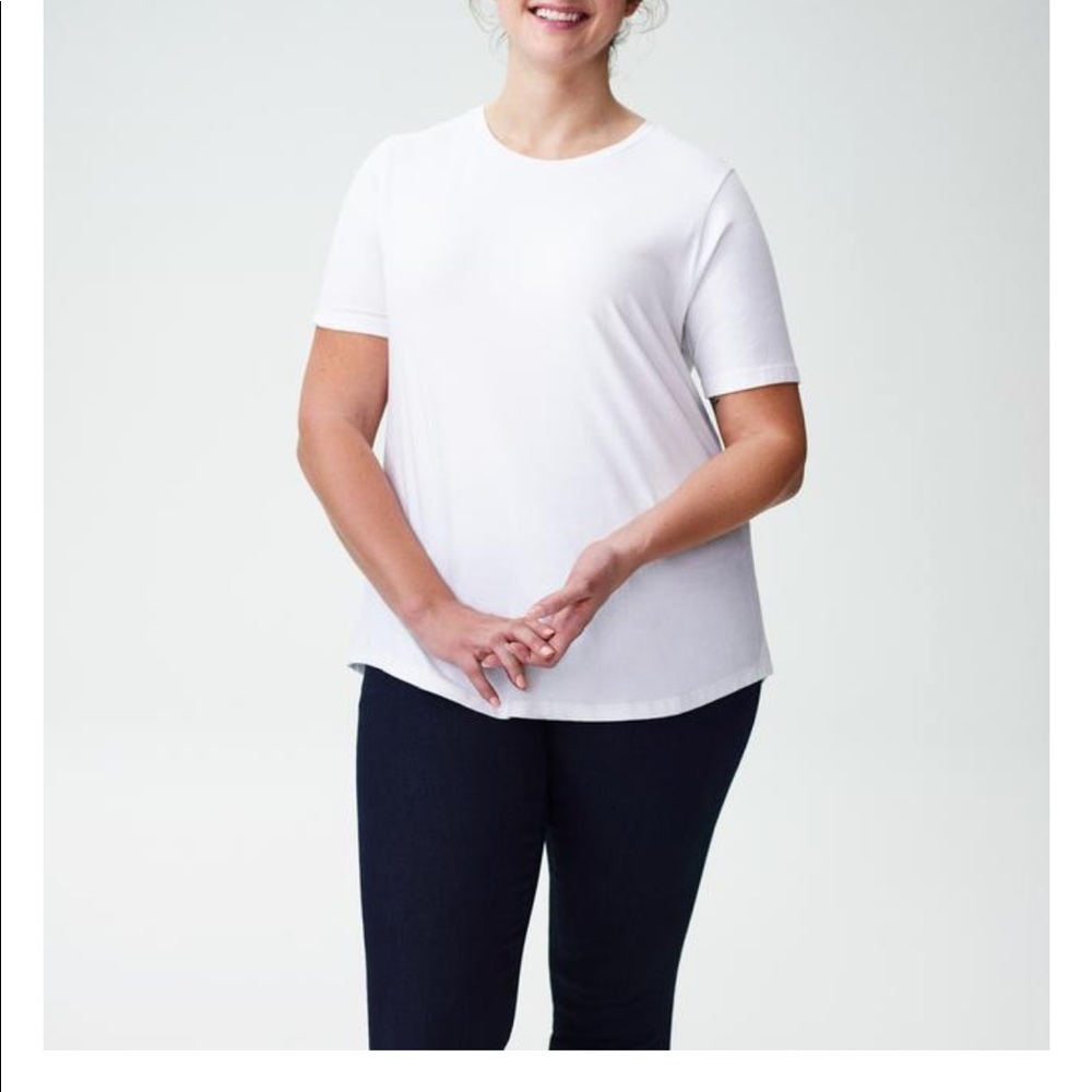 Universal Standard, White TEE REX Size 2-4, NWOT